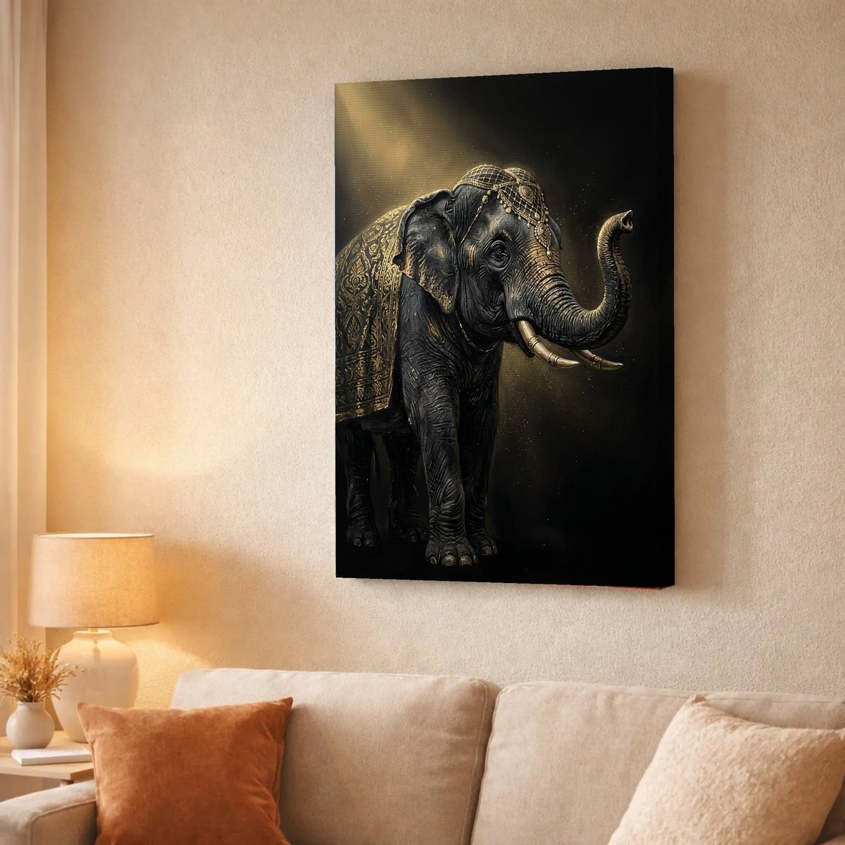 Elephant of Golden Splendor — Canvas finish