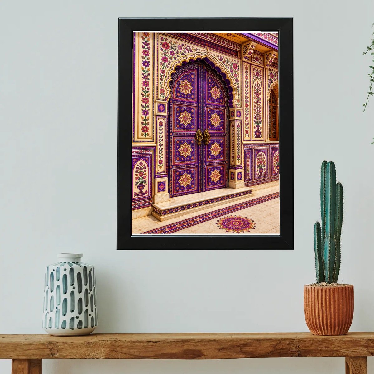 Vibrant Palace Entryway — Wooden finish