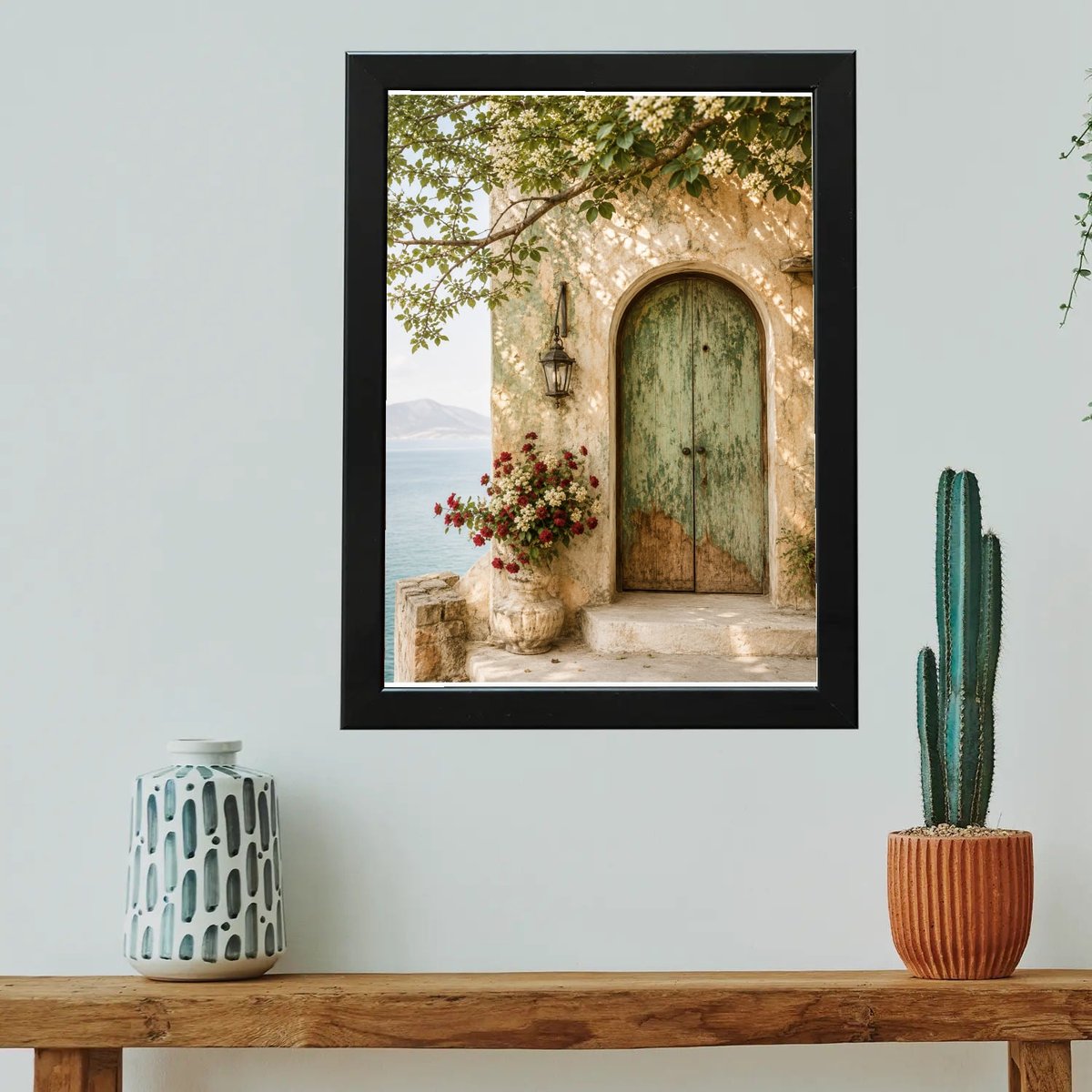 Door to Mediterranean Dreams — Wooden finish
