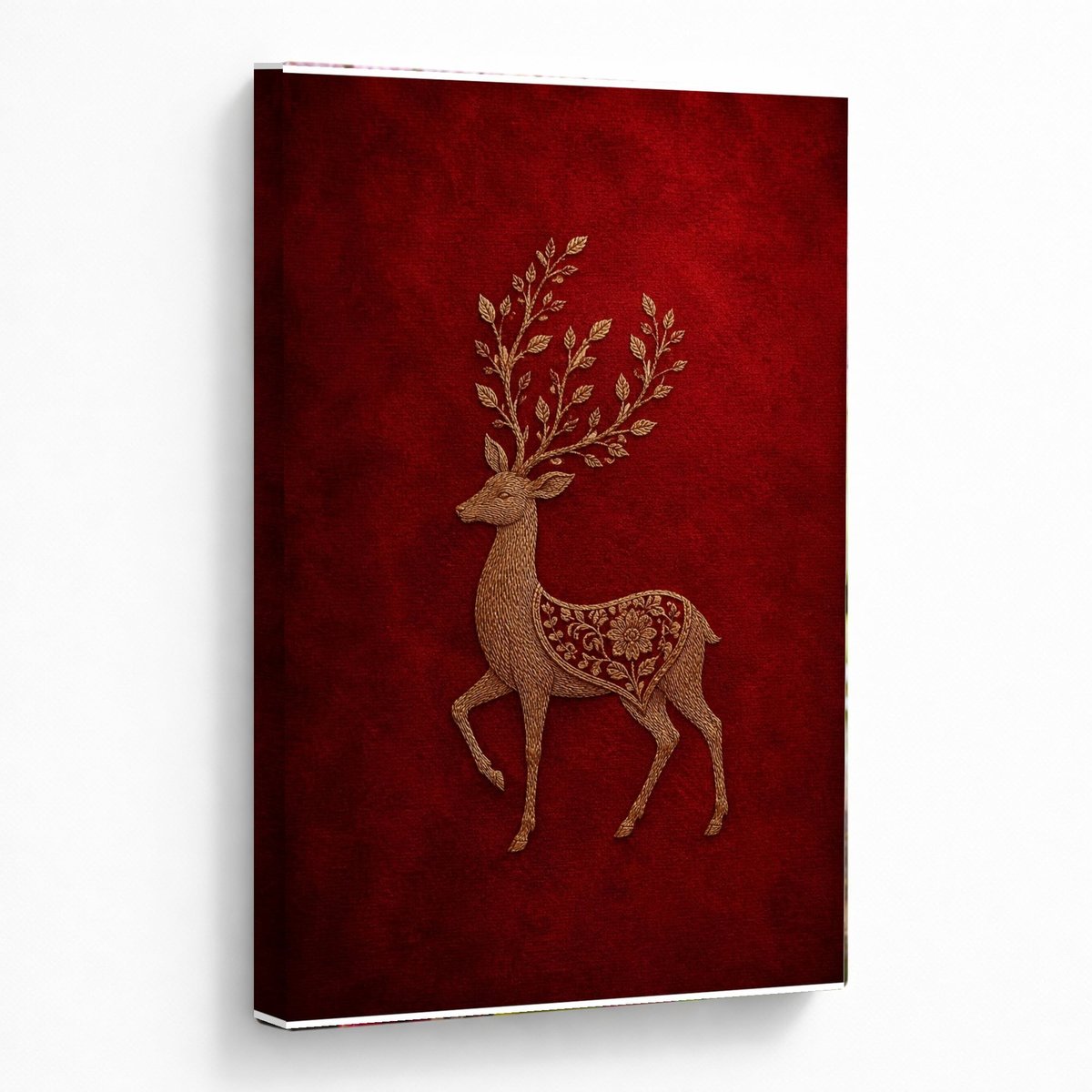 Golden Deer on Crimson Velvet โ room view 5