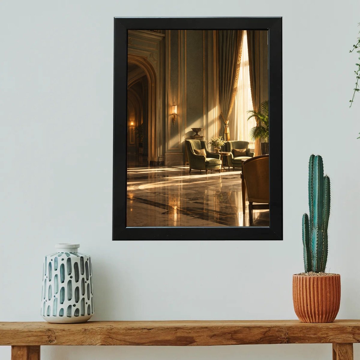 Golden Hour Grandeur Hall — Wooden finish