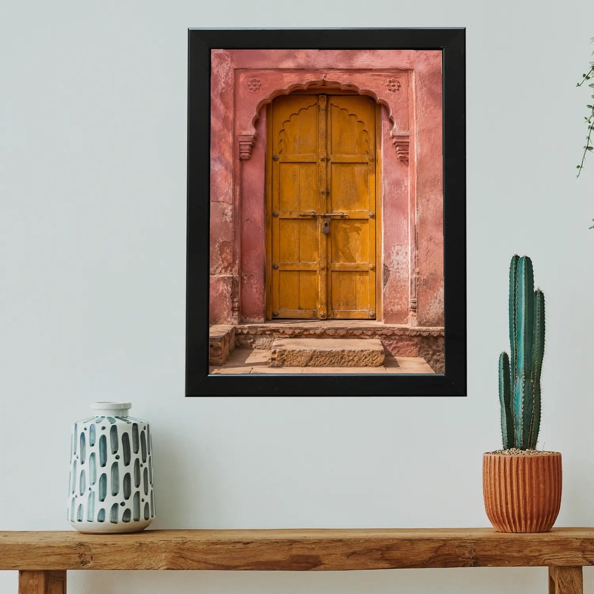 Timeless Amber Doorway — Wooden finish