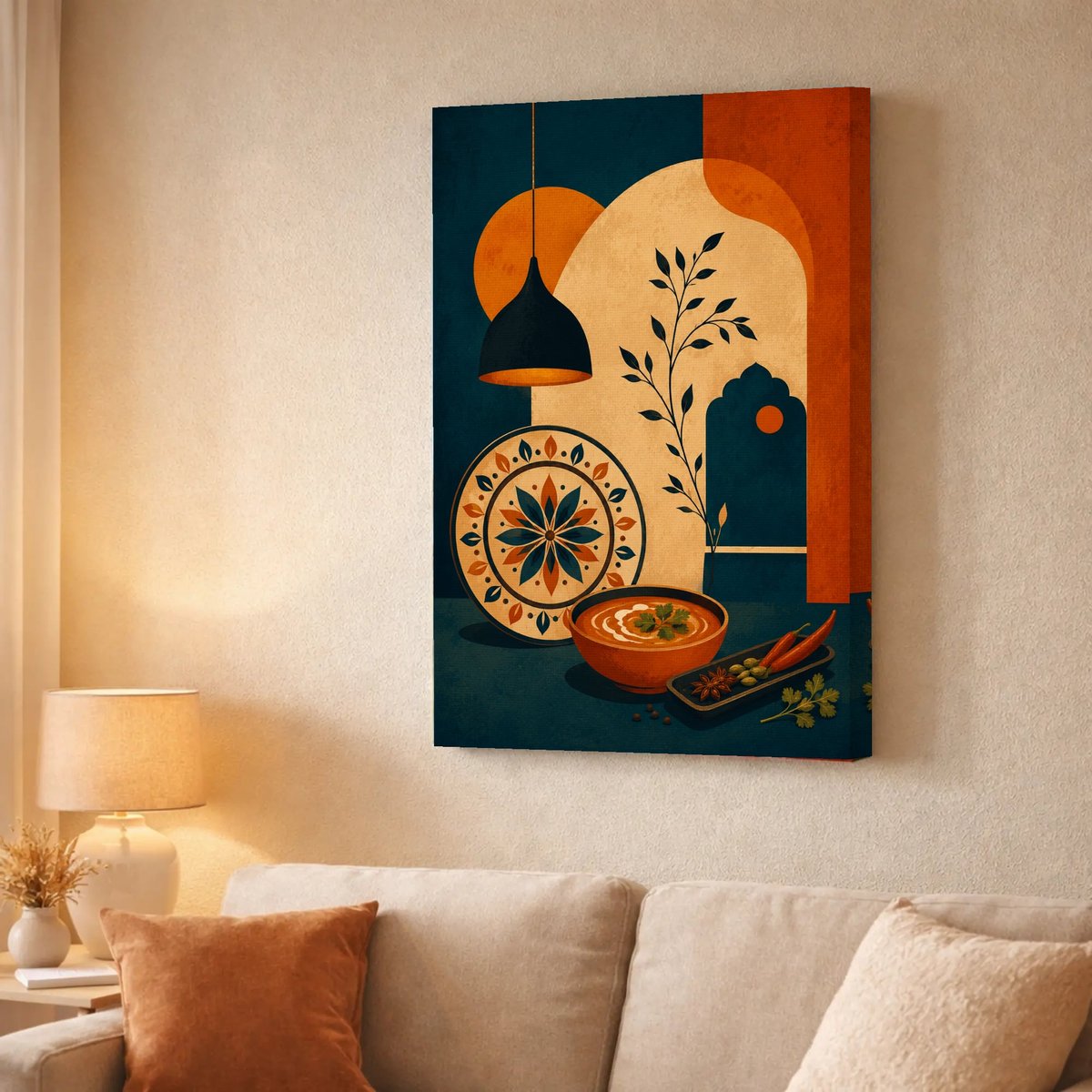 Canvas finish