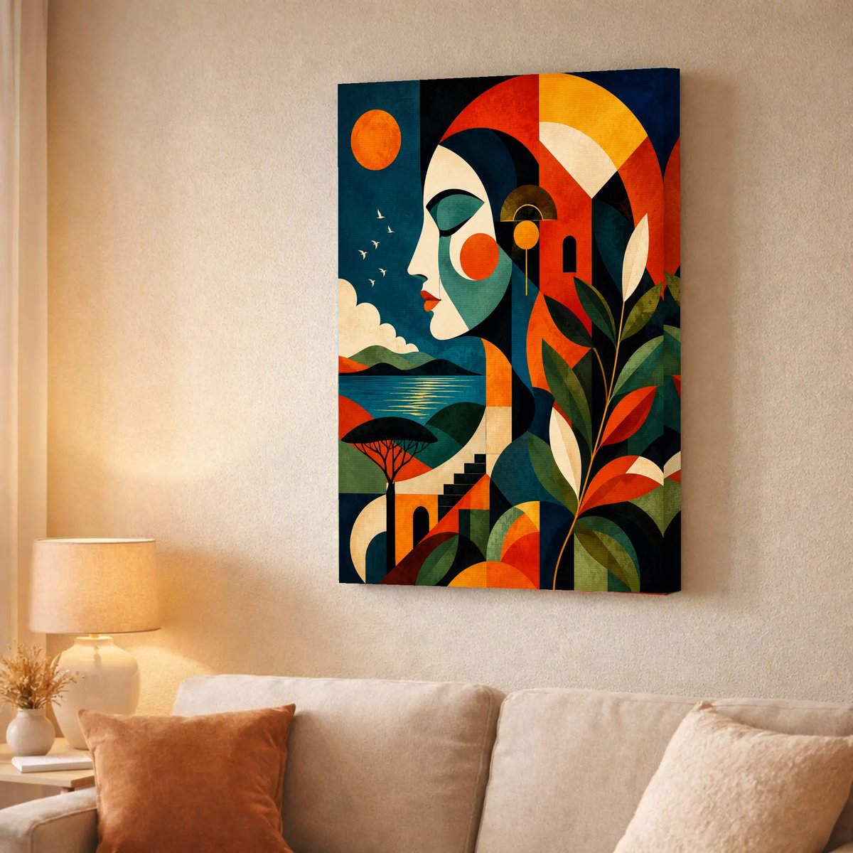 Canvas finish