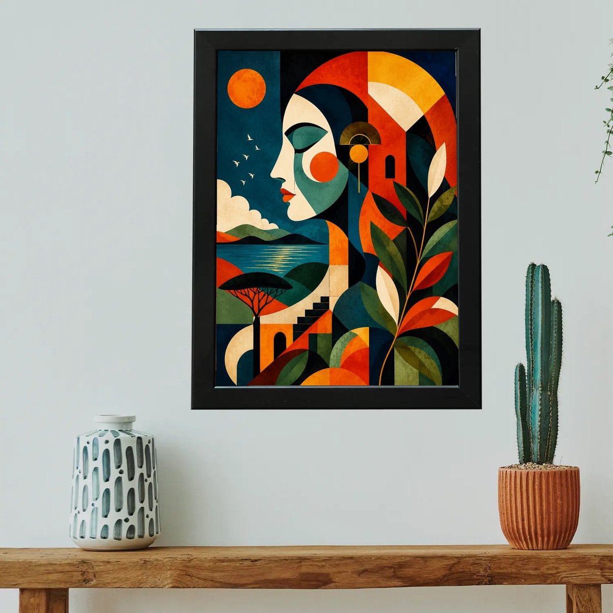 Serene Horizon Dream — Wooden finish