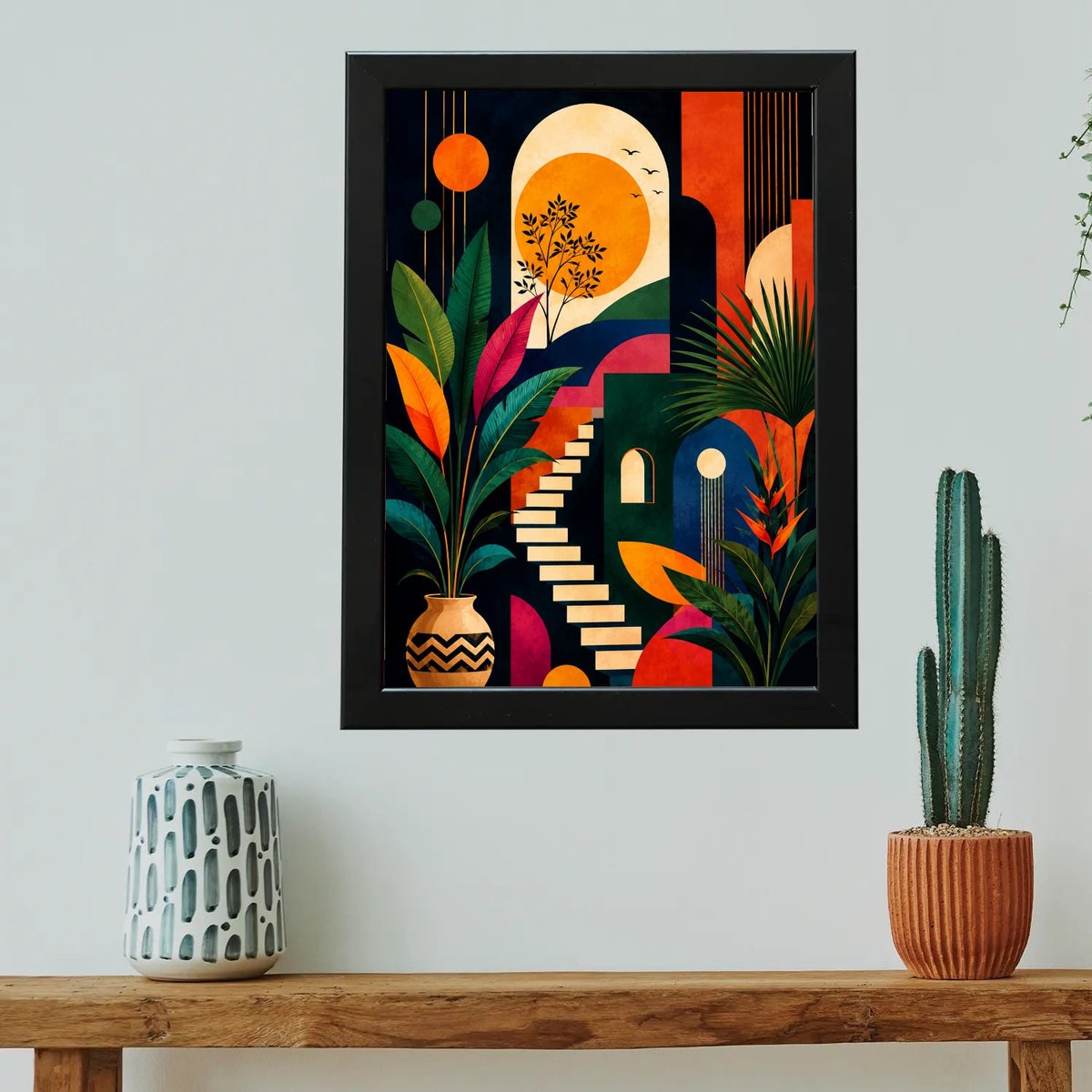 Archway to Tropical Dreams — Wooden finish