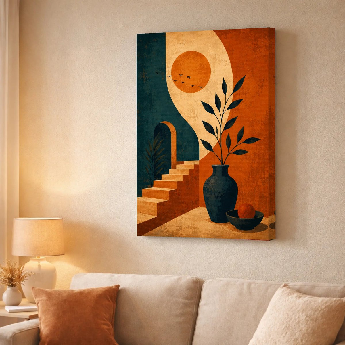 Canvas finish