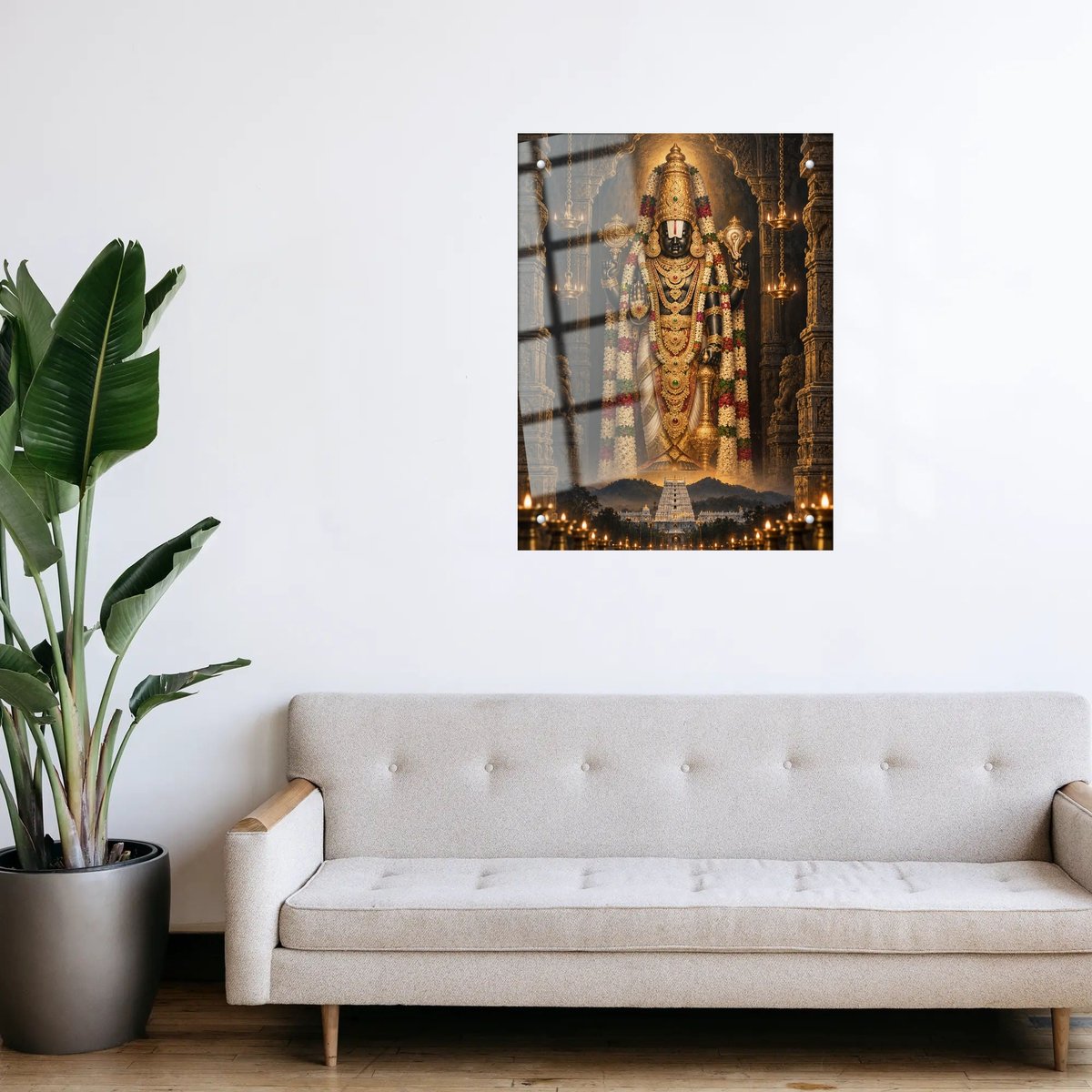 Tirupati Balaji Wall Art Divine Presence โ room view 3