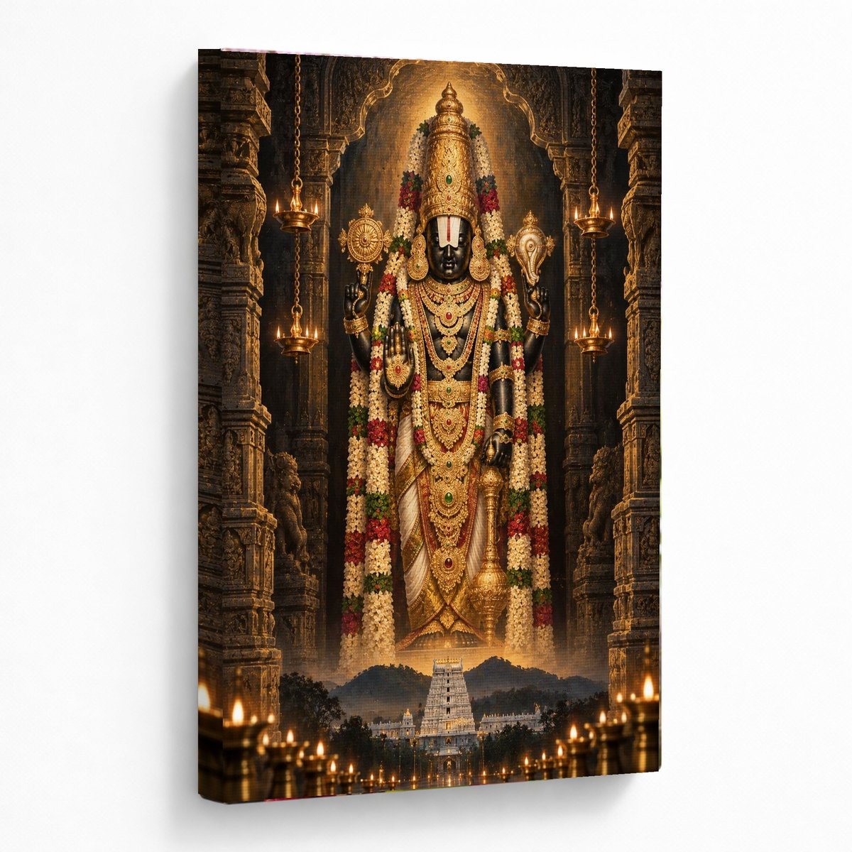 Tirupati Balaji Wall Art Divine Presence โ room view 5